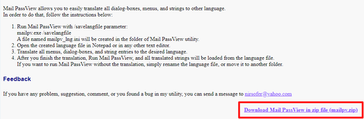 Download Mail PassView